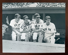 1940s RED SOX: Tex Hughson &amp; Bob Doerr, SIGNED 8x10 Photo (HOF) - Died 1993