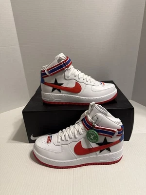 Preços baixos em Riccardo Tisci x NikeLab Air Force 1 High White