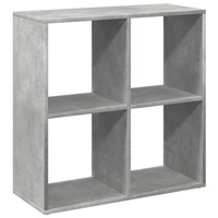 Raumteiler BüCherregal Betongrau 69,5X29X69,5 Cm Holzwerkstoff