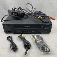 Emerson EWV401 ~ 4 Head VCR Digital Tracking w/ Extra Cables No Remote