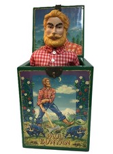 Enesco Paul Bunyan Jack-In-A-Box Limited Edition Music Box 405 Vintage