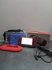 Sony PSP 3003 Slim Radiant Red Console Boxed With 2 Cases,Carry Bag And Charger