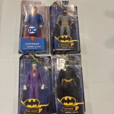 Spin Master DC Batman 6" Action Figure Caped Crusader Series Lot Of 4