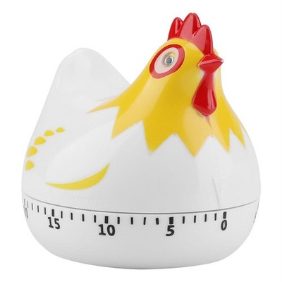 Jadeshay Kitchen Chicken Pattern Baking Timer,Chicken Countdown White