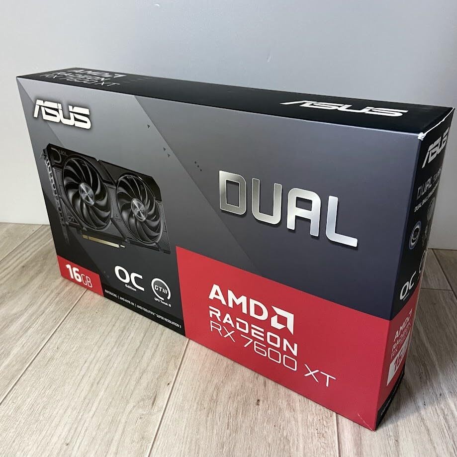 【AJ】ASUS DUAL-RX7600XT-O16G AMD ビデオカード ASUS Dual Radeon™ RX 7600 XT OC Edition 16GB GDDR6 | Asus UK