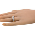 ESTATE SOLID 14K YELLOW GOLD NATURAL DIAMOND 7.15mm BAND RING SIZE 13 #7983 — photo 6