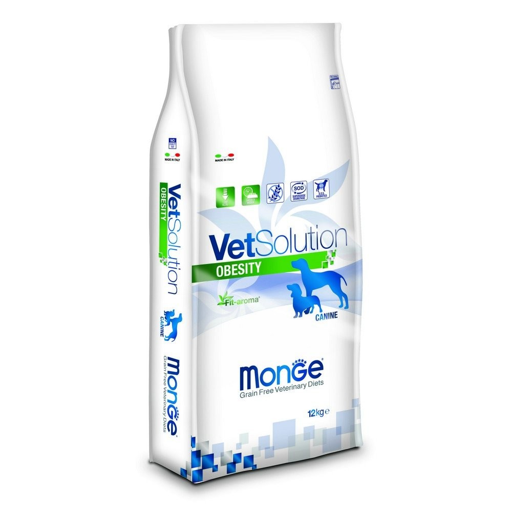 Monge VetSolution Obesity Cane 12kg - Cibo Secco per Cani Sovrappeso