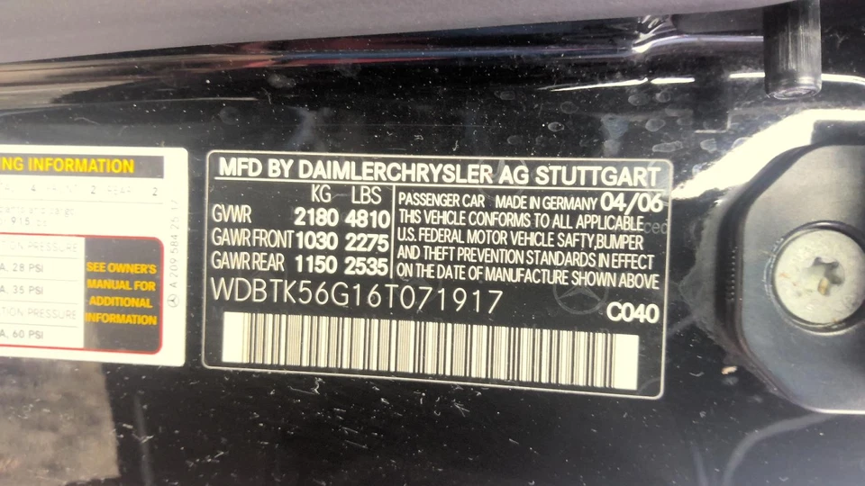 Б/у заднее стекло подходит: 2006 Mercedes-Benz Mercedes clk 209 тип Cpe CLK320 R - Изображение 2 из 4