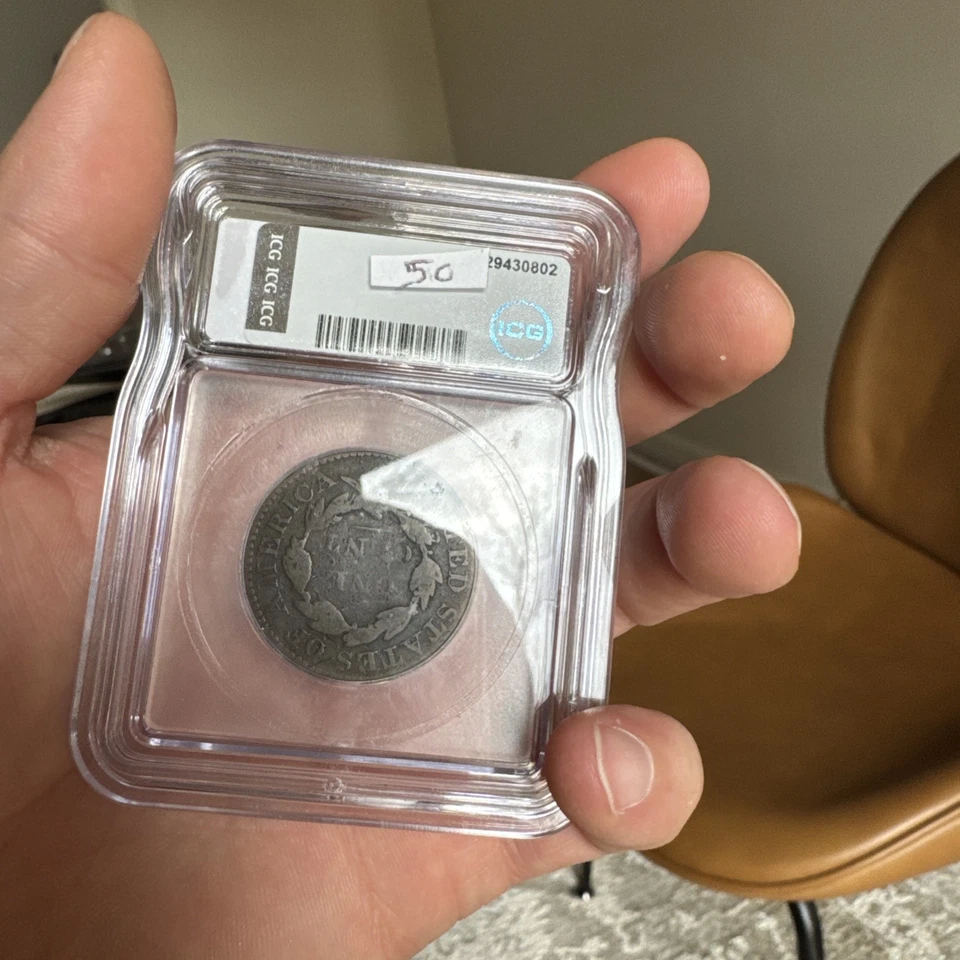 1829 Icg G6 One Cent Capped Bust - Image 2 of 2