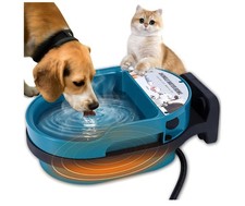 Heated Water Bowl for Dog and Cat,Heated Chicken Waterer, Outdoor Heated Pet