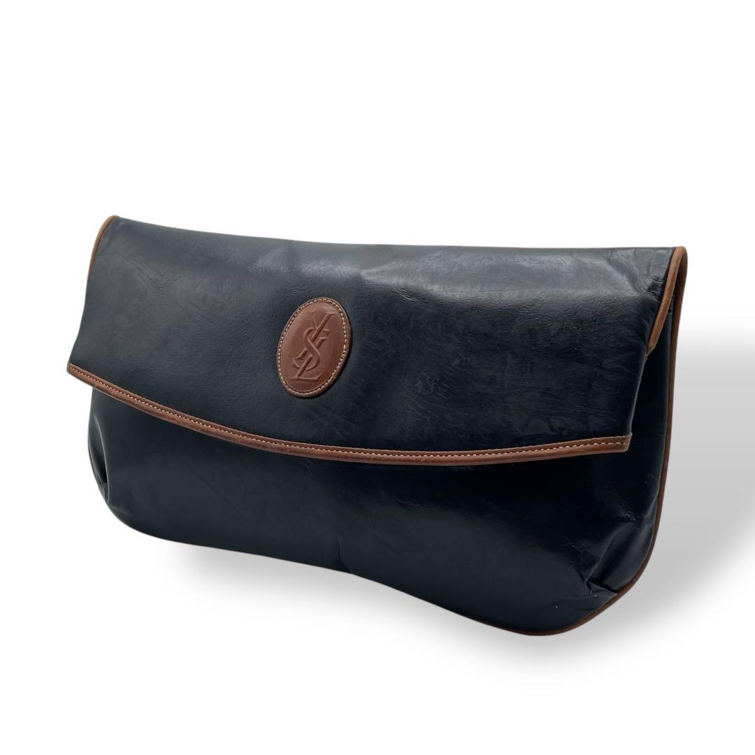 Rara e bellissima pochette YSL Yves Saint Laurent s pelle