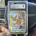 CGC 8 Eevee TG11/TG30 Brilliant Stars Trainer Gallery Holo Pokemon 2022