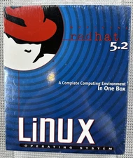 Official Red Hat 5.2 Linux Big Box 1998 Brand New