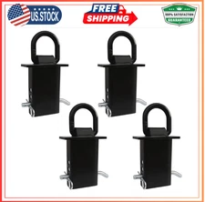 4PCS 16200lbs Trailer Stake Pocket D Ring Tie Downs Fit for Flated Trucks and...
