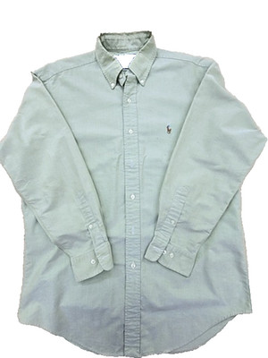 Vintage Polo RL Yarmouth Oxford hellblaues Hemd 15,5 x 32/33