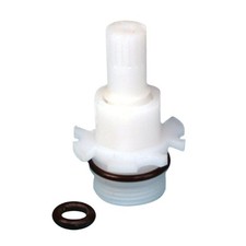 US Hardware P-119C White Plastic Faucet Stem and Bonnet 1-7/8 L x 3/4 H in.