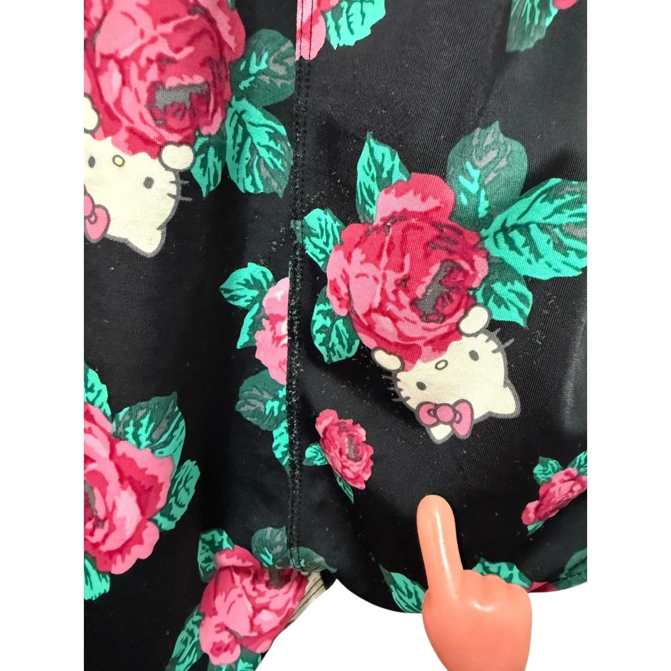 Torrid 2 (2X 18/20) Hello Kitty Roses One Piece Underwire Push Up Bra Swimsuit - Image 2 of 4