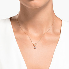 NEW Swarovski Lifelong Heart Pendant White, Rose gold-tone plated
