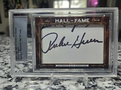 2021 Leaf Hall Of Fame Cut Edition Richie Guerin Auto Knicks Cut Autograph