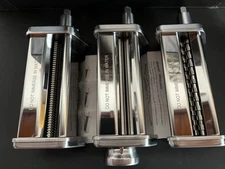 HOZODO Kitchen 3-Piece Pasta Roller and Cutter Set for KitchenAid Stand