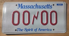 Massachusetts Sample License Plate Mass MA Amateur HAM Radio Operator  00/00 Tag