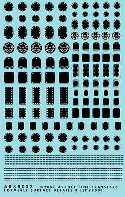 Archer Transfers - Surface Details 3 - Zugangsplatten und Klavierscharnier - AR88003