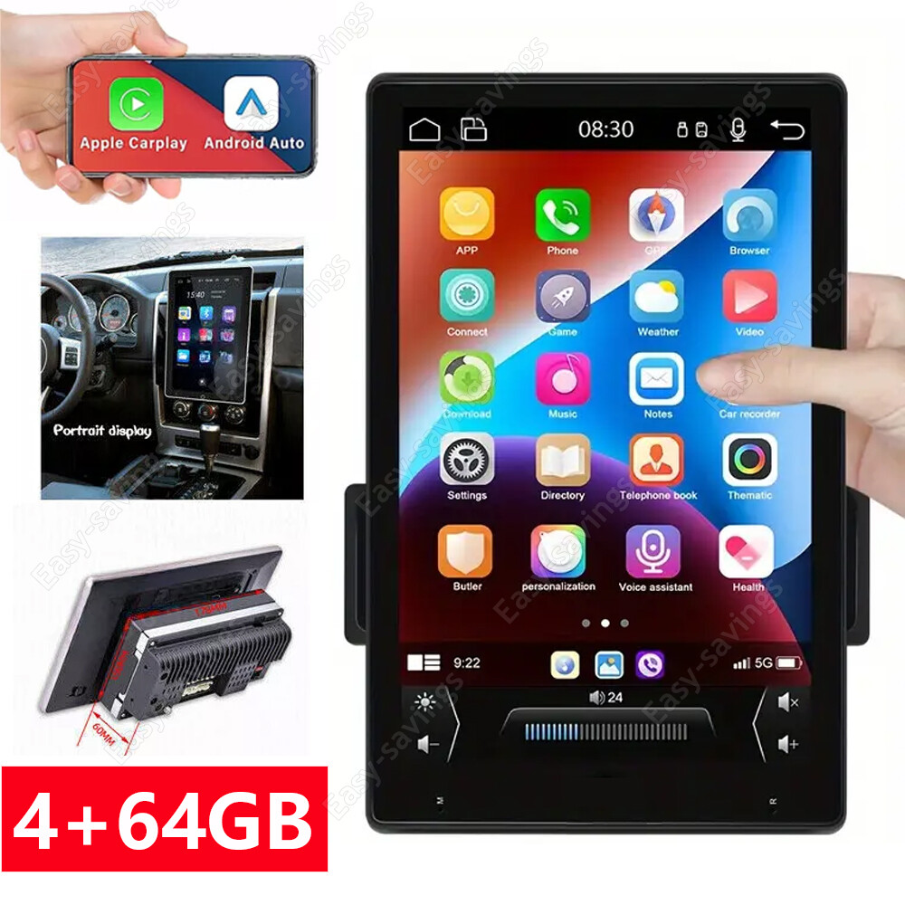10.1 Inch Android 13 Car Stereo with GPS Bluetooth 4GB RAM 64GB Storage