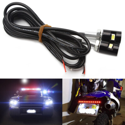 2X LED Kennzeichenbeleuchtung Schraube Bolzen Birnen SMD für Auto Motorrad