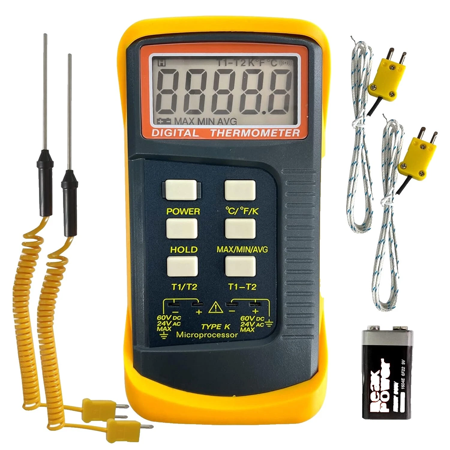 Termómetros para Termopar K y sondas