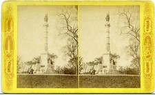 Stereoview Photo Massachusetts Soldiers & Sailors Munument Boston MA