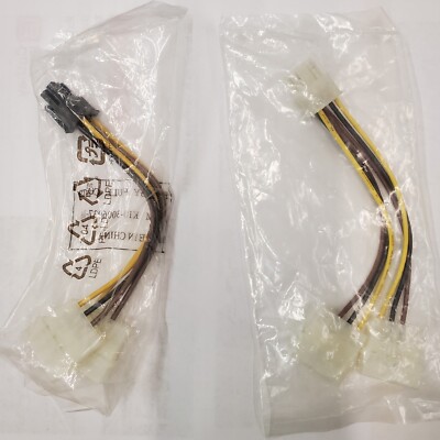 CY 6 Pin to Dual 4Pin EPS 12V Graphics Card Power Supply Adapter Wire Cable x 2