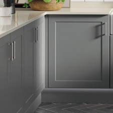 Hafele Kitchen Unit Cabinet Shaker Doors & Drawers Matt Slate Grey Aspekt York