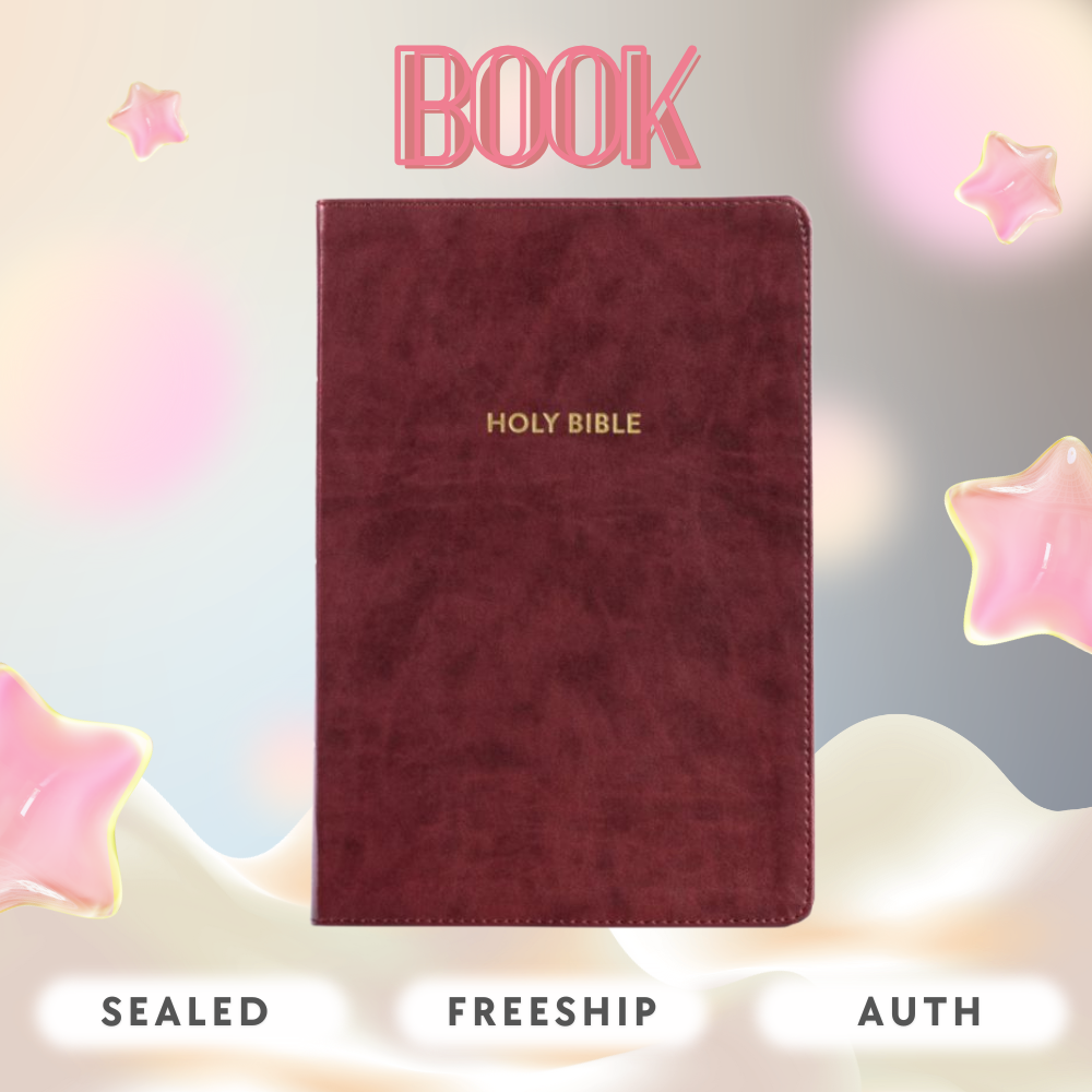 KJV Rainbow, Burgundy, Indexed | 9781087782744 | SEALED | FREESHIP | AUTH