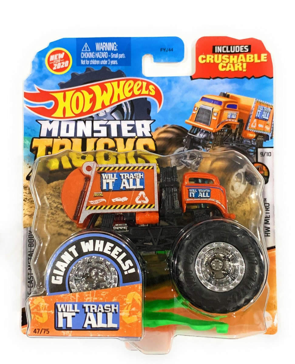 【未開封】Hot Wheels MONSTER TRUCKS まとめ売り Hot Wheels Monster Trucks 1:64 / x2 Car Sets x8 in box mini