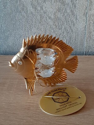 Crystal Temptations Fisch Swarovski-Steine vergoldet