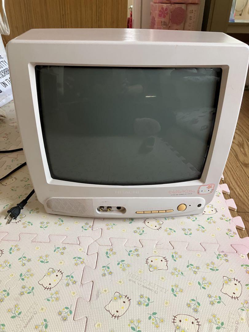 Hello Kitty Hitachi 14CH-KT1 TV Monitor CRT Sanrio Limited Hello Kitty Hitachi 14CH-KT1 TV Monitor CRT Sanrio Limited