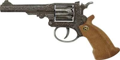 Schrödel Spielzeugpistole Scorpion 106 8278 antik 8 Schuss Cowboy Revolver