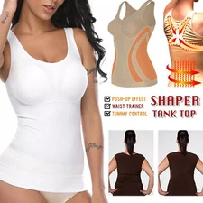 Women's With Bras Shapewear Slimming Body Tummy Waist Cami Shaper Camisole Tops