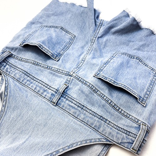 Cat & Jack Girls Size XXL 18 Shortalls Light Wash - Picture 8 of 10