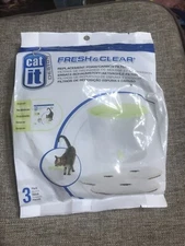 Catit Cat Fresh & Clear Drinking Fountain Foam / Carbon Filter - 3pk - 55601 NEW