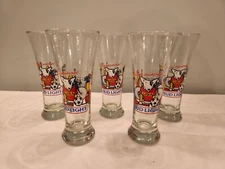Spuds MacKenzie 1988 USA Vintage Summer Olympics Sports Bud Light Beer Glass