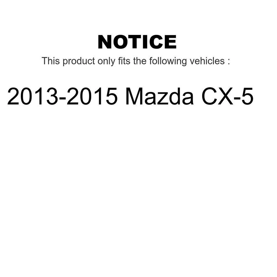 Front Brake Rotors & Ceramic Pads Kit for Mazda CX-5 2013-2015 5 Lug - Изображение 2 из 2