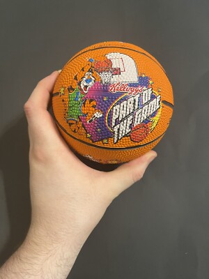 VTG 1990's Kellogg s Promo Ball Part Of The Game Toy Basketball Tony The Tiger