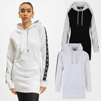 DNGRS Dangerous Weare Dress Ladies Hoody-Kleid Damen Kapuzenpullover Label-Tapes