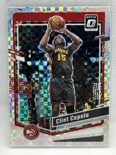 2023-24 Donruss Optic Clint Capela Holo Checkerboard SSP No. 5 Atlanta Hawks