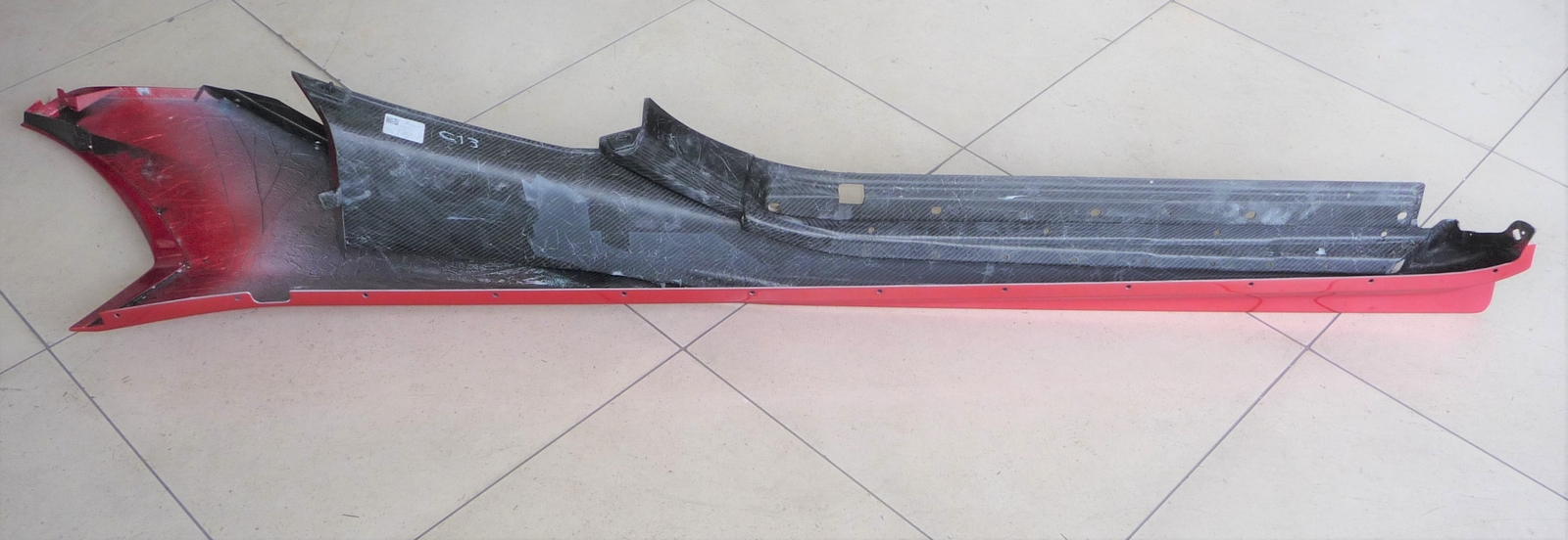 Lamborghini Sian Left Rocker Carbon Fiber Molding Skirt Panel Cover 47F853889 OE