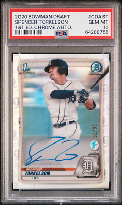 その他 2020 bowman spencer torkelson PSA10 PSA 10 SPENCER TORKELSON AUTO 2020 Bowman 1st Edition Chrome