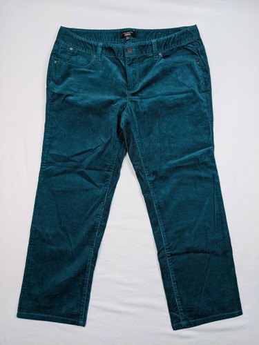 Talbots Womens Aqua green Corduroy 
