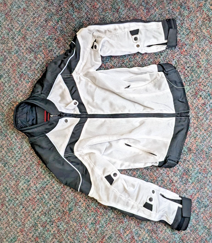 Bilt Motorcycle Jacket - Men's Small (Pre-Owned) - White Reflective - Picture 2 of 6