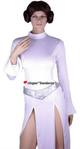 Princess Leia Star Wars Fancy Dress Costume - S M (8 10 12) - Picture 1 of 2